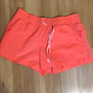 Bright pink shorts